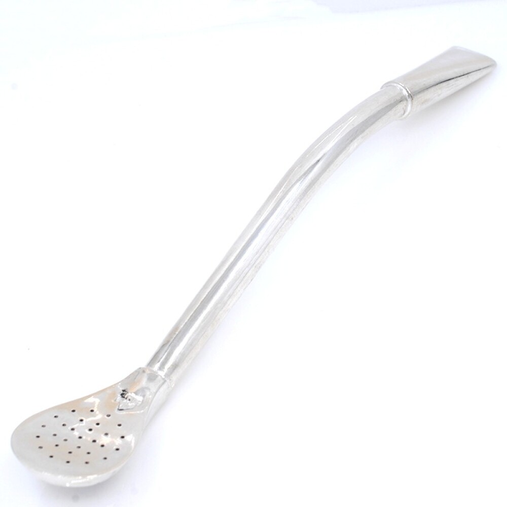 Bombilla de plata gruesa Bombilla de plata gruesa
