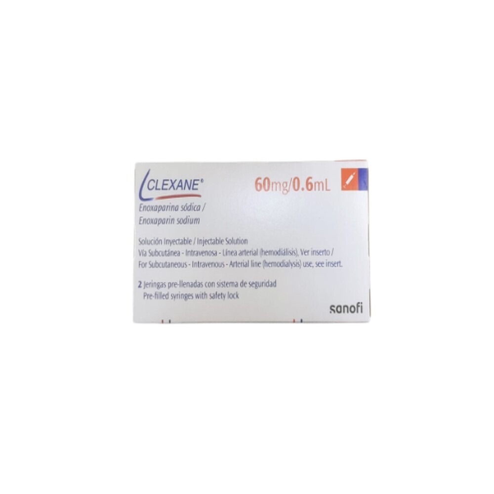 CLEXANE 60 MG.JERIN.PRELL. CJ X 2 AMPOLL única