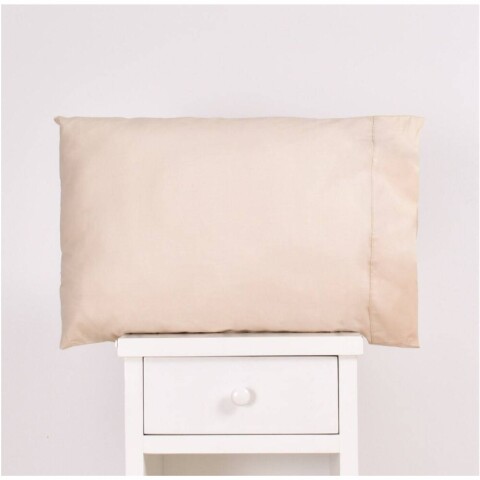 Funda para almohada 50x70 Lisa 400 Hilos Beige