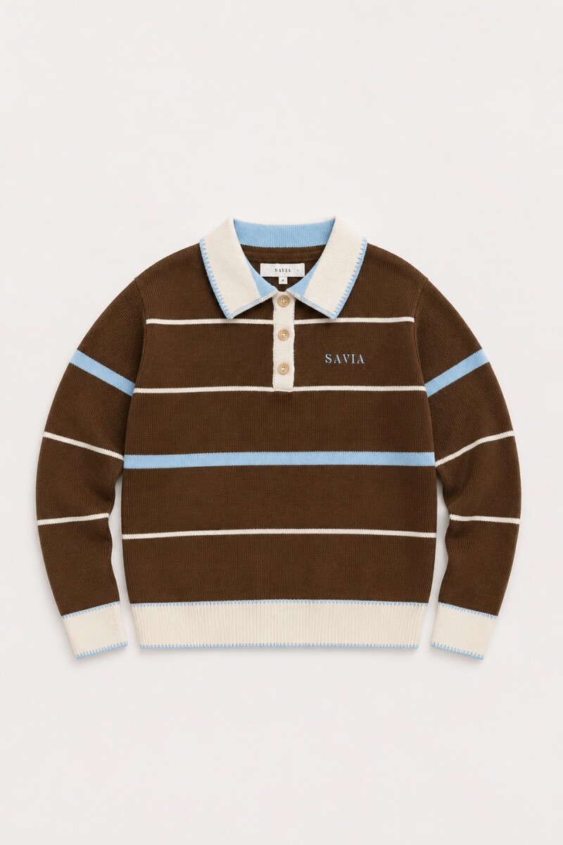BUZO POLO GYM Chocolate