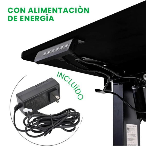 Escritorio Eléctrico 60x100 Altura Regulable NEGRO