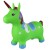 Unicornio Saltarín Inflable Infantil 58 x 55 cm Verde