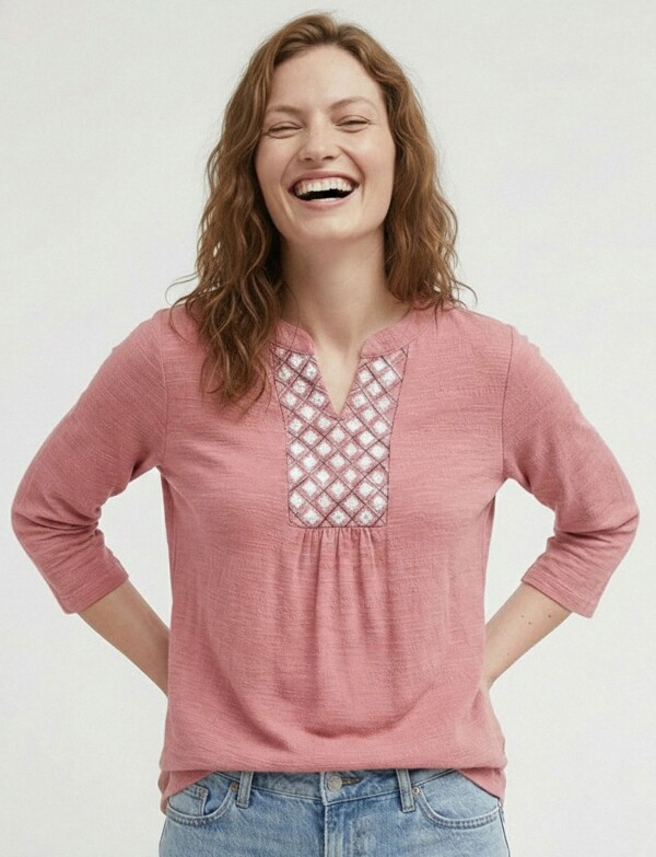 Blusa Nacar ROSA OSCURO