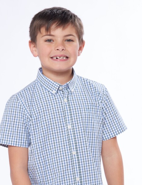 CAMISA CUADROS Azul