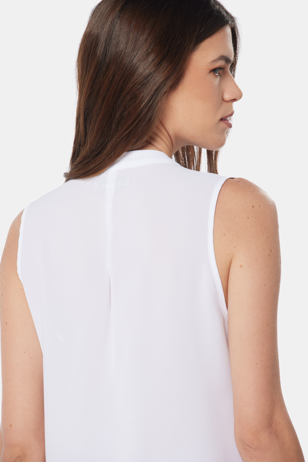 BLUSA MUSCULOSA CON BOTONES Blanco