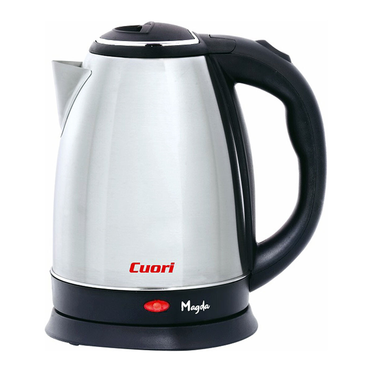 Jarra Eléctrica 1.8Lt en Acero Inoxidable 1500W Cuori Magda - Plata/negro 