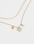 Collares Cortos Con corazón Collar Corto Con Corazón - Dorado