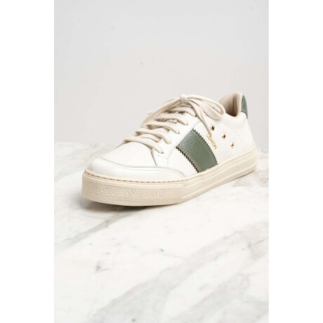 Zapatilla Cuero Verde Ingles