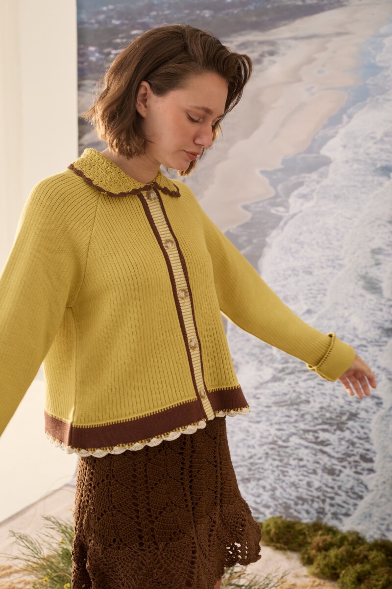 CARDIGAN OLA Pistacho