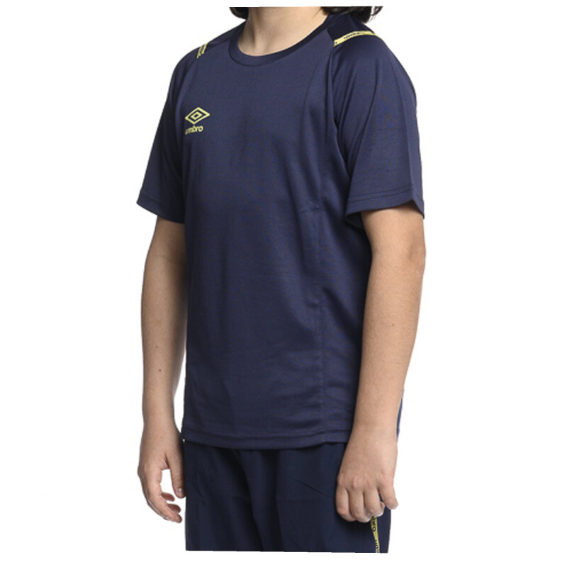 Remera de Niños Umbro Taped Junior Negro - Celeste