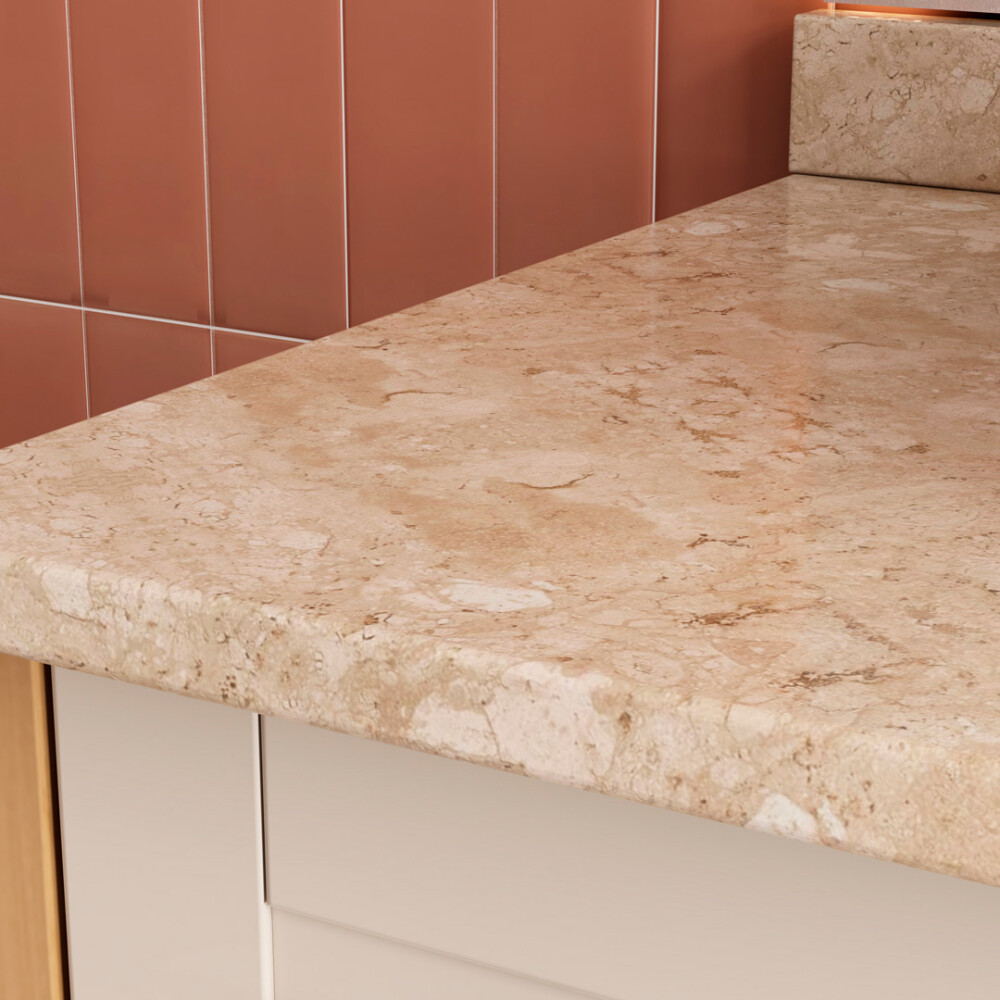 MUEBLE BAÑO EN MADERA PETUNIA ARENA JEQUITIBÁ T/MARMOL TRAVERTINO Mueble Baño En Madera Petunia Arena Jequitibá T/marmol Travertino