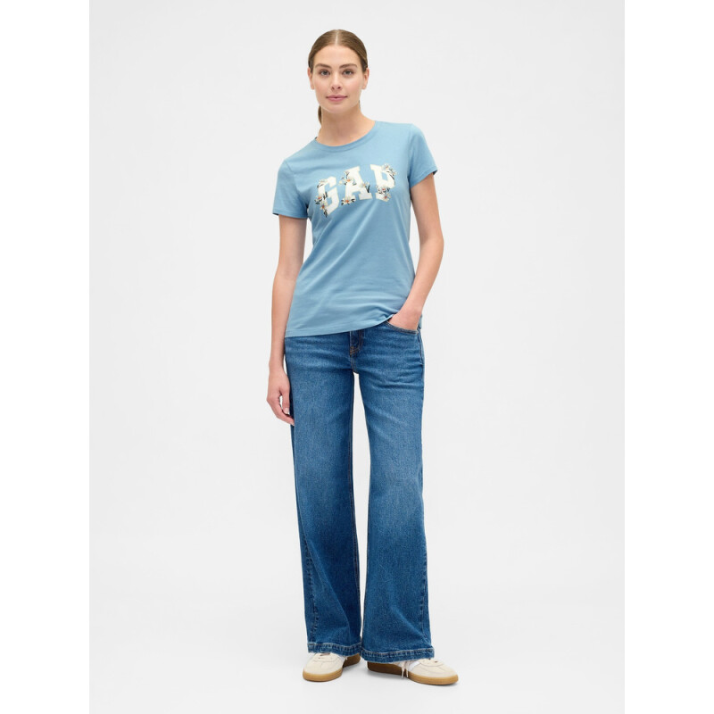 V-FRNCH SS LOGO CLSSC TEE FA25 BLUE STONE