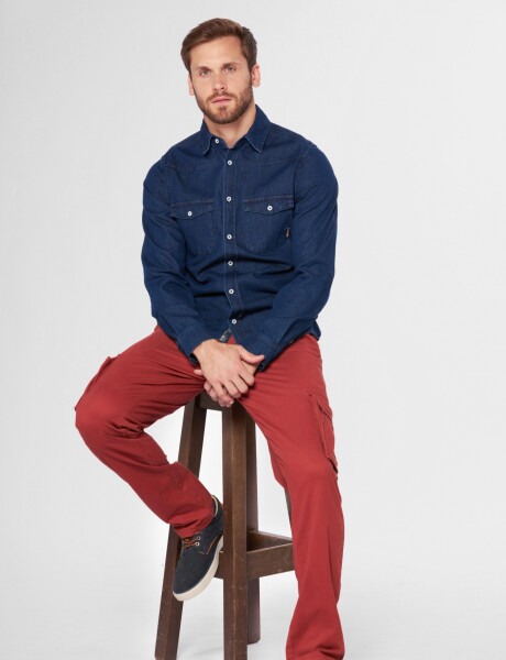PANTALÓN CARGO SPANDEX Terracota