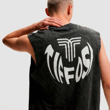 Remera Musculosa Washed Tiffosi Unisex Negro