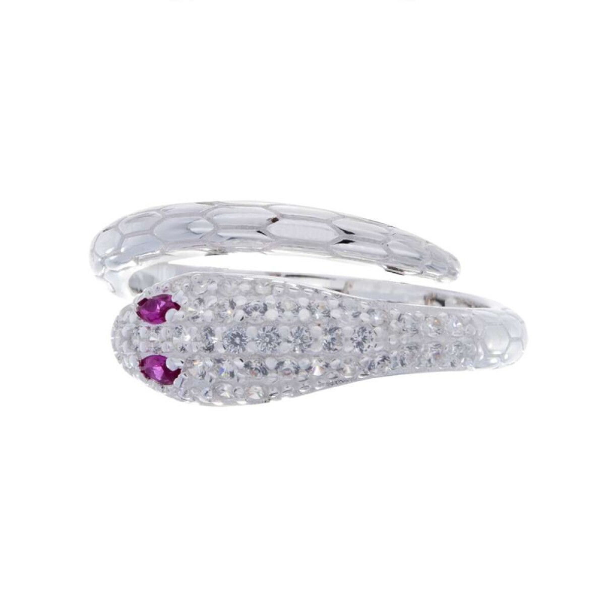 Anillo De Plata 925 Con Circonias - Vibora 