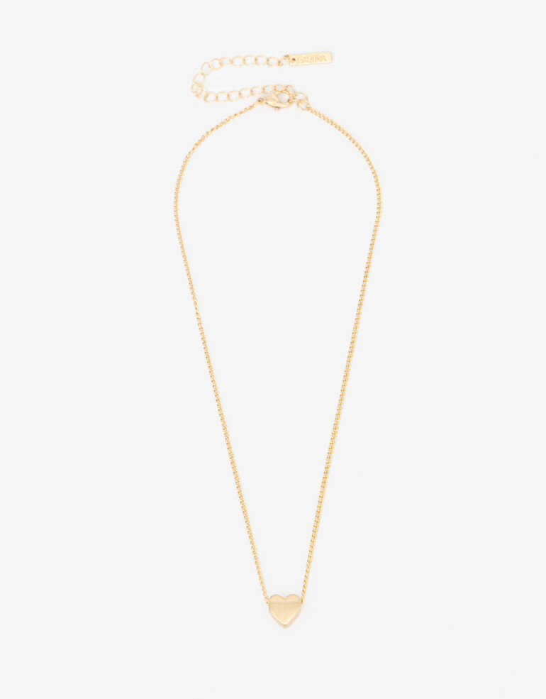 Cadena Corta con Dije Cadena Con Corazón - Dorado