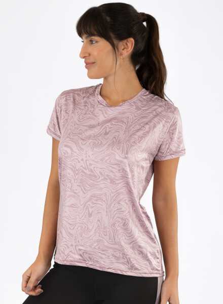 Remera glee print 25 Lilac