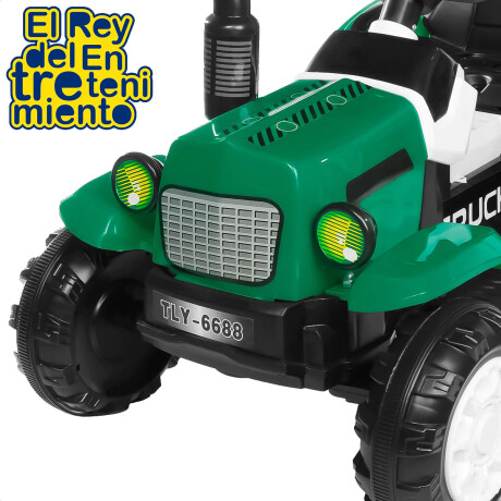 Tractor A Batería Con Remolque Luces Música Y Sonidos Tractor A Batería Con Remolque Luces Música Y Sonidos