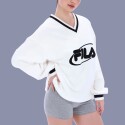 BUZO MUJER FIT V-NECK PULLOVER FILA Blanco