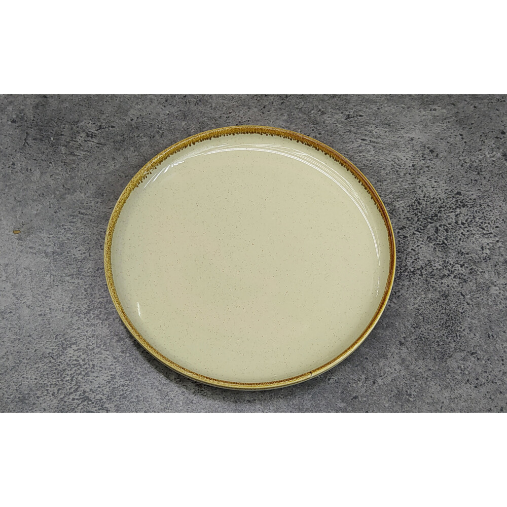 PLATO POSTRE 20CM DANN NATURAL/BEIGE PORCELANA CZT20-14