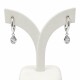 Caravanas aros con zirconia gota pendiente Caravanas aros con zirconia gota pendiente