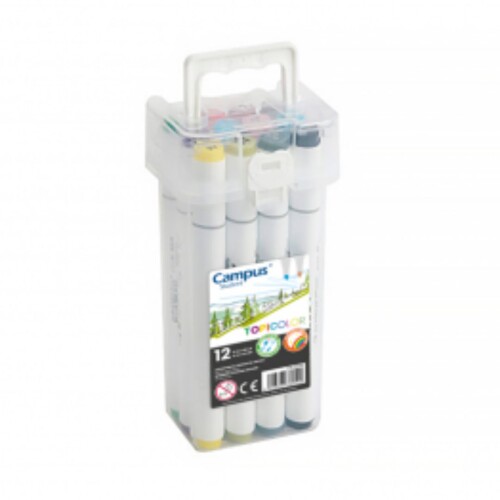 Esc.Marcador Doble Punta Topicolor X12 Campus N/a