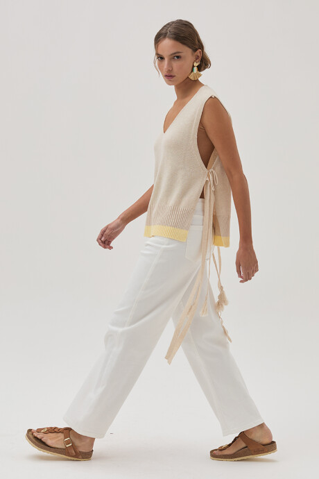 Chaleco Eva Beige