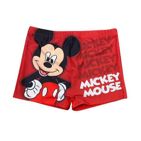 Malla Short Infantil Mickey Varios Talles ROJO