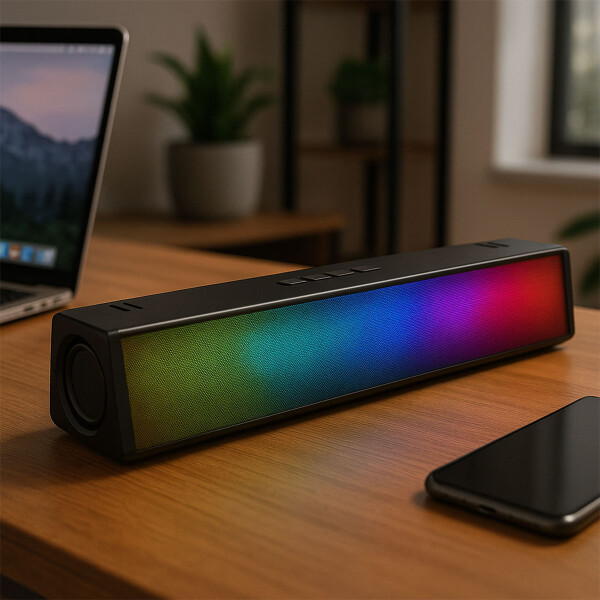 Parlante Barra Bluetooth Portátil Con Luces Y Usb Parlante Barra Bluetooth Portátil Con Luces Y Usb