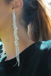 Snake Earrings Plateado