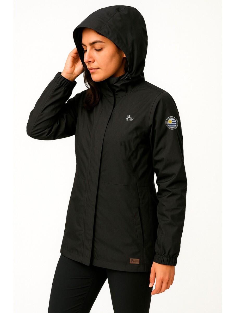 Campera Taslon Dama - Negra 