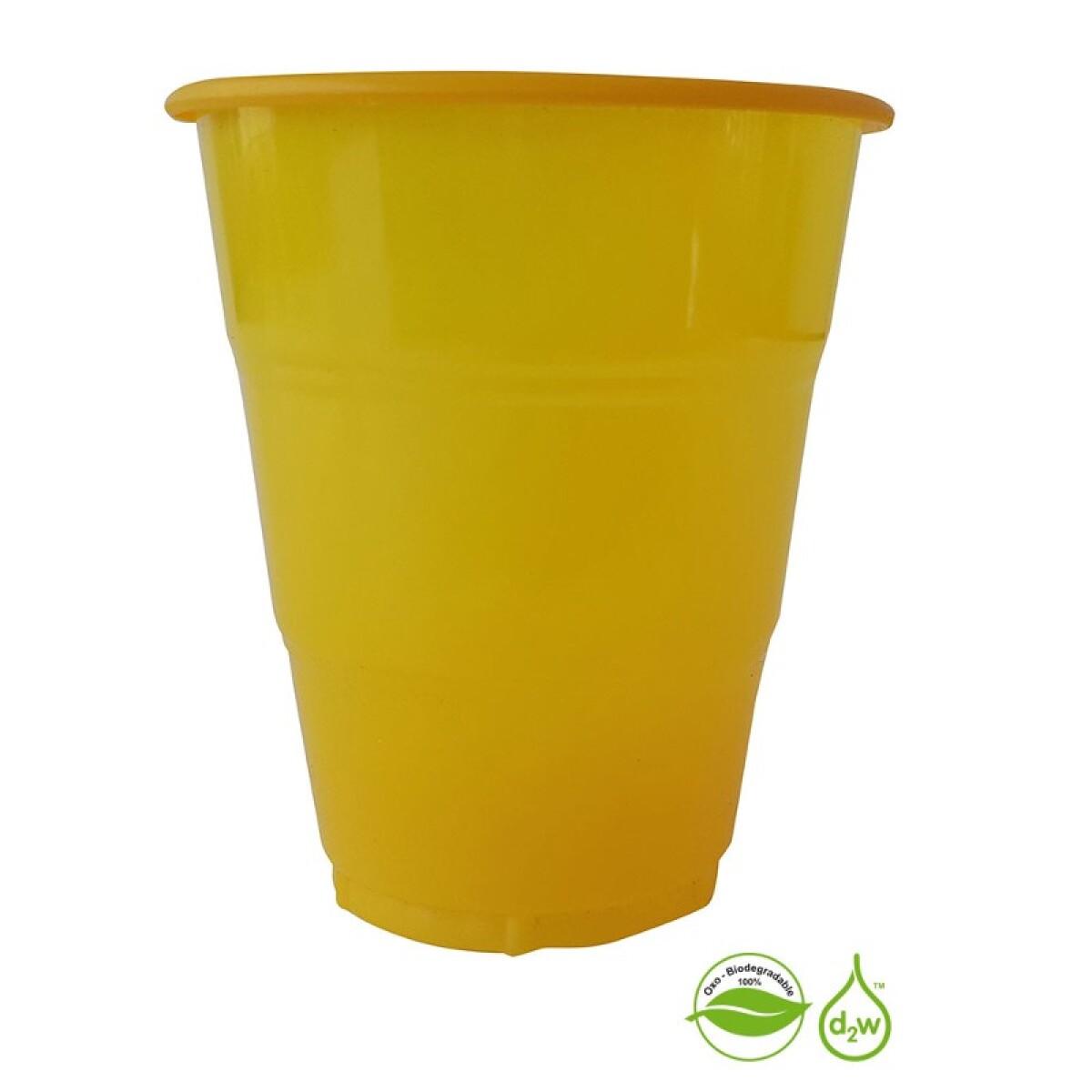 Vaso Biodegradable 360ml x10 - Amarillo 