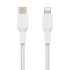 BELKIN Cable Braided USB-C a Lightning (1m) - White BELKIN Cable Braided USB-C a Lightning (1m) - White