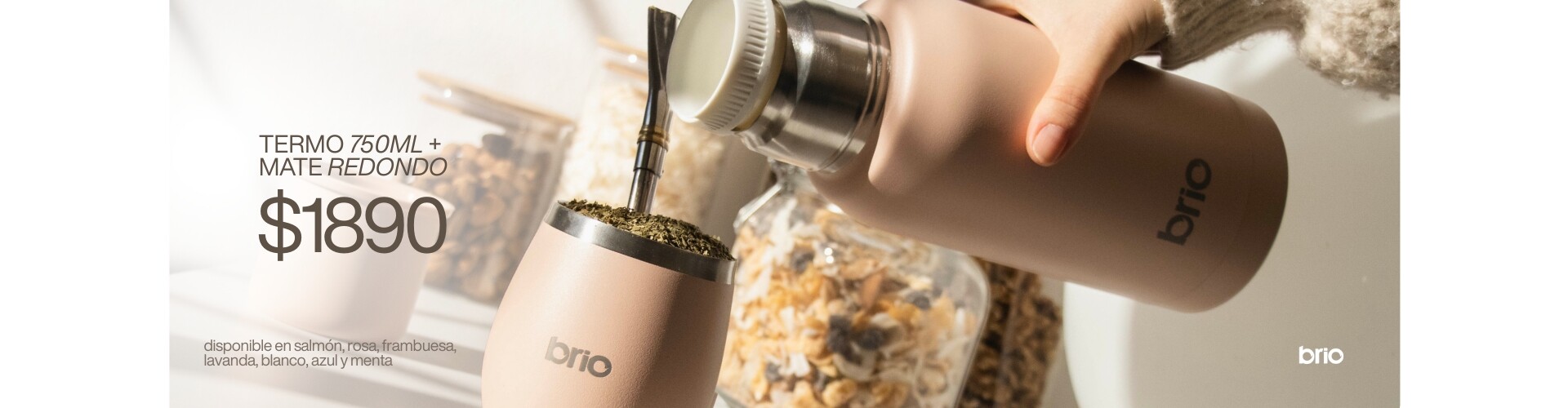 set mate redondo y termo 750ml