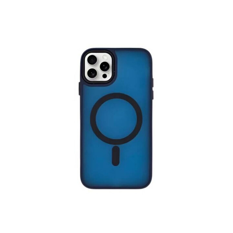 Estuche TPU Para IPhone 16 Pro Max Azul Matte Magsafe Estuche TPU Para IPhone 16 Pro Max Azul Matte Magsafe