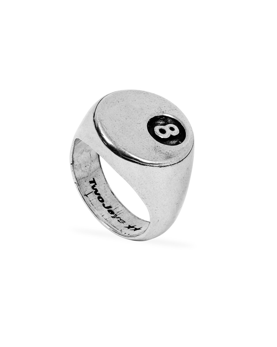 Twojeys 8 Ball Ring Plata 
