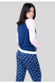 PIJAMA COMBINADO AZUL