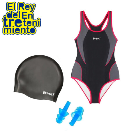 Set Natación Malla + Gorra + Lentes + Tapones + Clip Set Natación Malla + Gorra + Lentes + Tapones + Clip