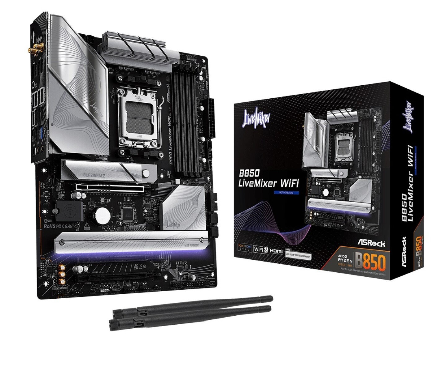 Mother Asrock B850 Livemixer AM5 Wi-fi 7 
