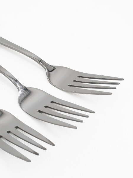 TENEDOR INOX SET X 3 PLATEADO