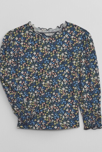 Remera Punto Smock En Puños Toddler Niña Multi Floral