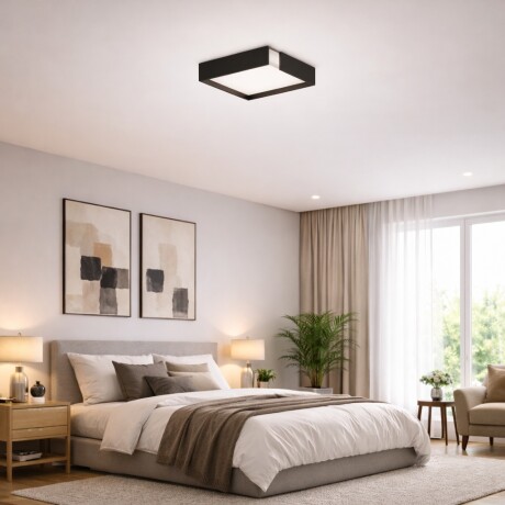 Plafón de led diseño cuadrado con corte 18W - 41cm Plafón de led diseño cuadrado con corte 18W - 41cm