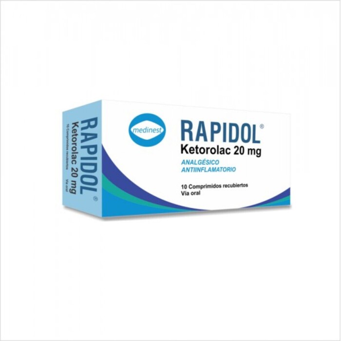 RAPIDOL 20 MG. CJ X 10 COMP. única