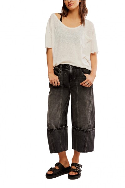 OLSEN CUFFED BARREL Negro