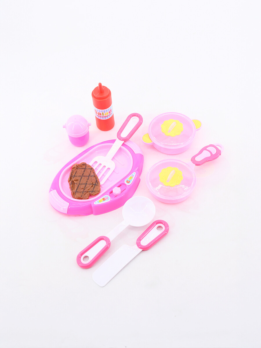SET DE COCINA DELICIUS FOOD - ROSADO 