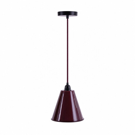 LÁMPARA DE TECHO METAL ROJO 36740