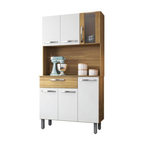 Kit Cocina 6 Puertas 1 Cajón Paris Fiorello Freijo|Blanco Kit Cocina 6 Puertas 1 Cajón Paris Fiorello Freijo|Blanco