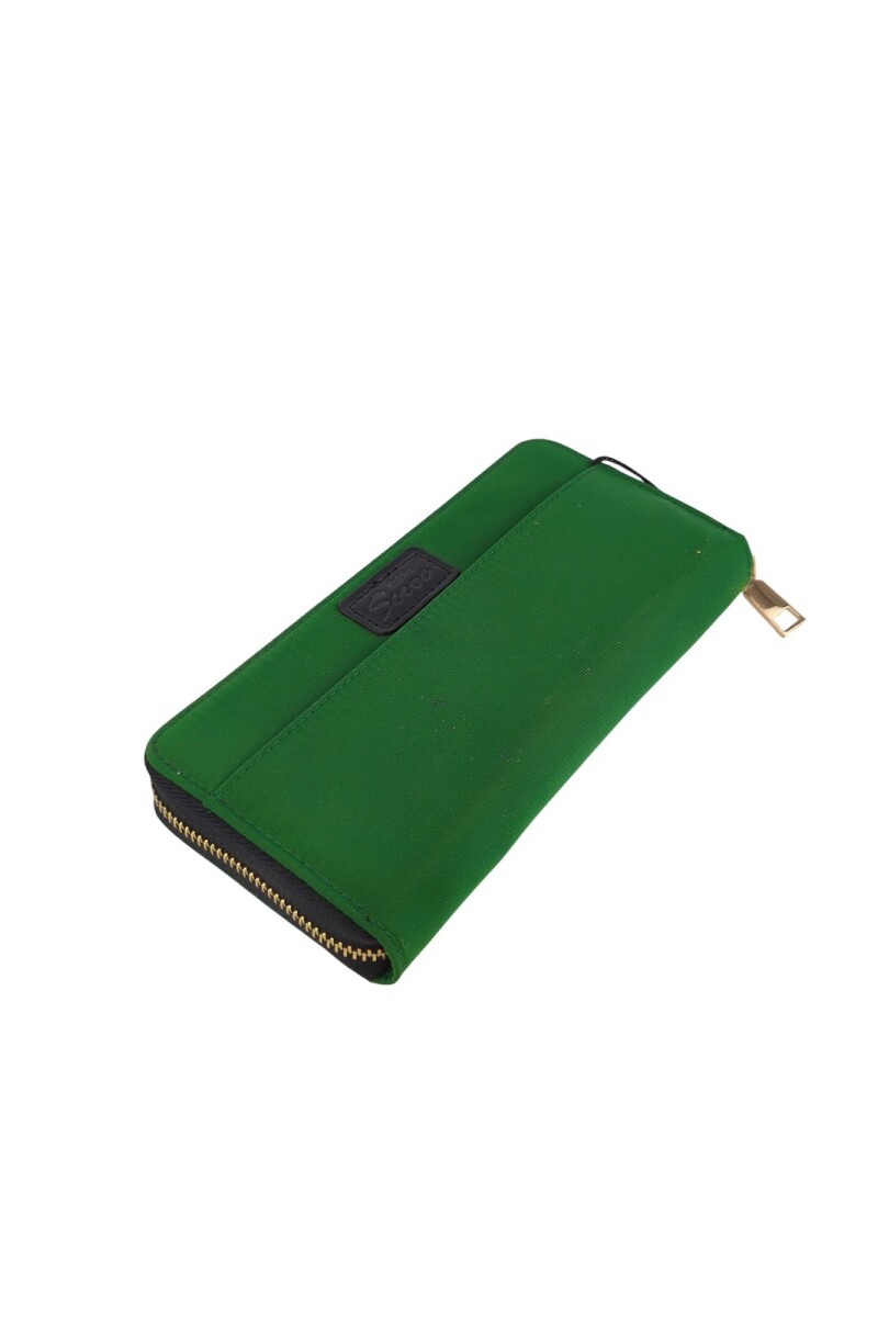 Monedero tarjeterero verde