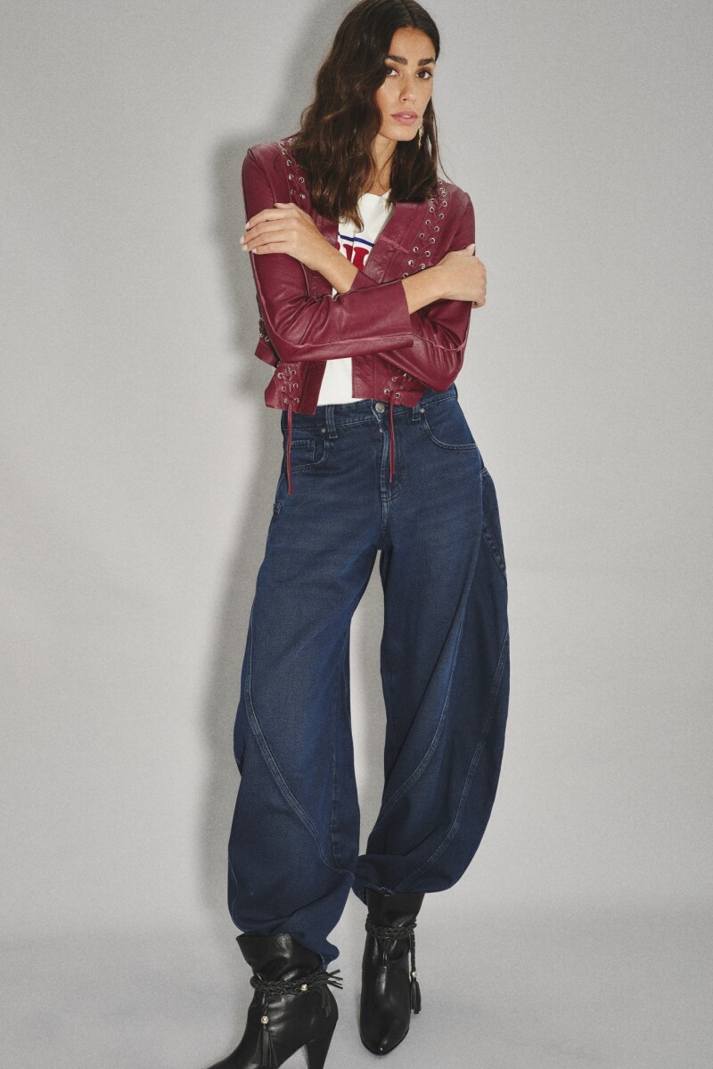 Jean Barrel Lux Azul