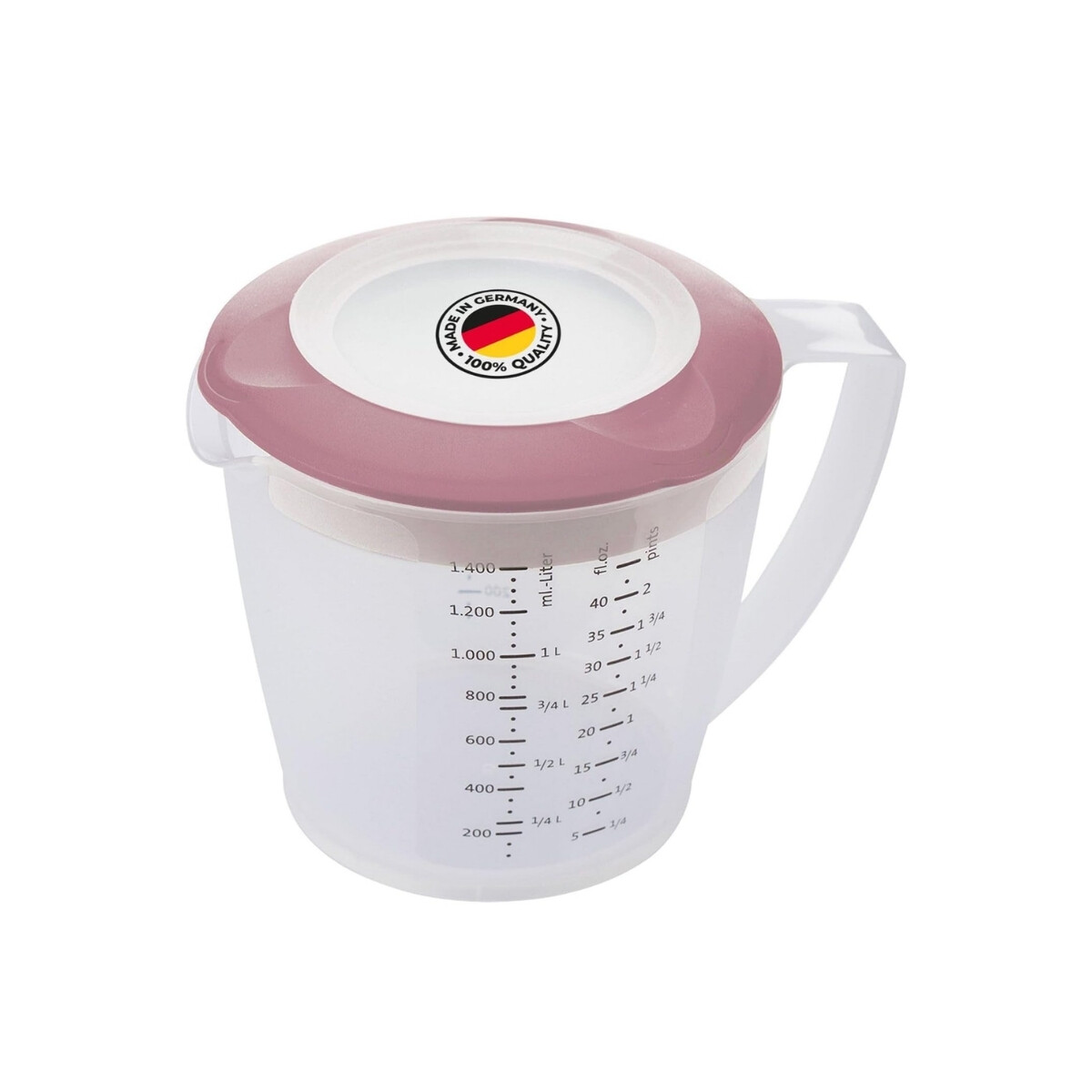 Jarra medidora c/tapa Helena 1.4lts rosa Westmark 